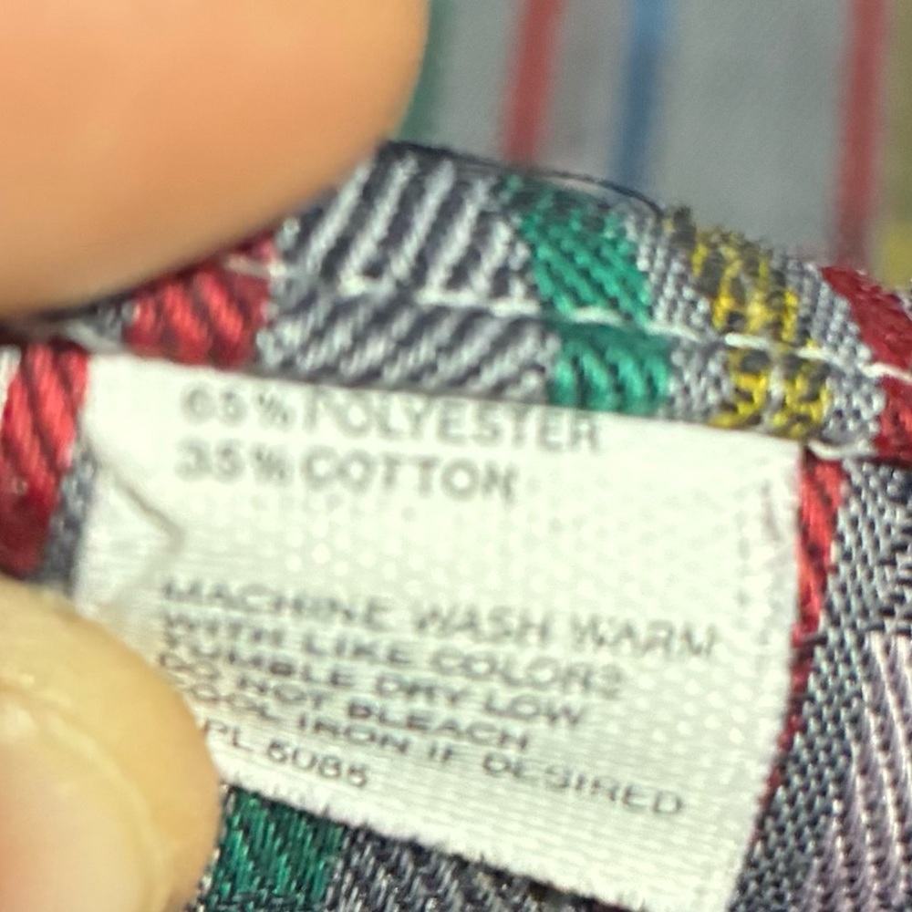 American Collection Candy Stripe Button-Up Shirt Multicolor Business Size Large View 5